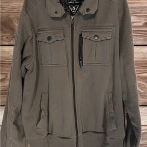 Guess Men's Olive Military Jacket. Fleece VGG Size XL
